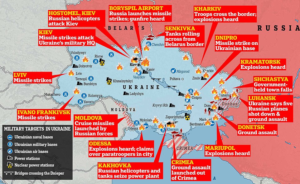 1645751674 885 Terrified Ukrainians seek refuge in Kharkiv subway in haunting echoes