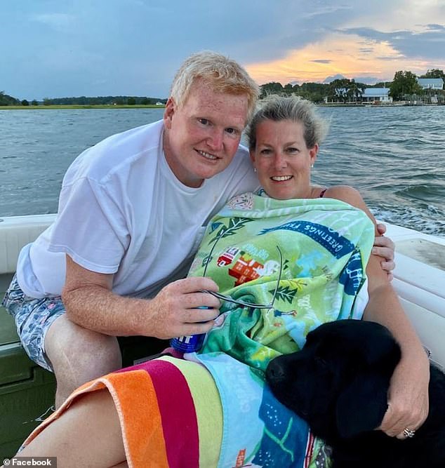 Alex and Maggie Murdo, pictured, on the boat used by son Paul during the fatal boat crash in 2019 that left Beach dead