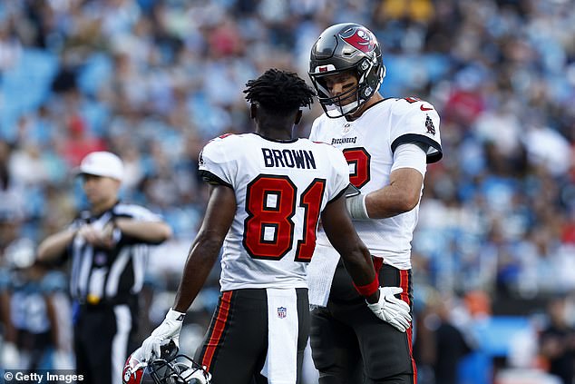 Brady and Brown played together with the Bucs and Brady never seemed to have a problem with his old teammate to spark the digs on social media