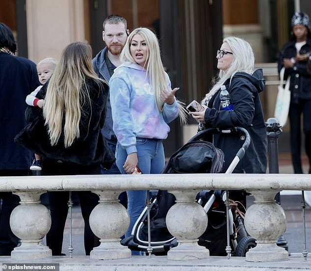 Chat: The star was spotted with her loved ones in California