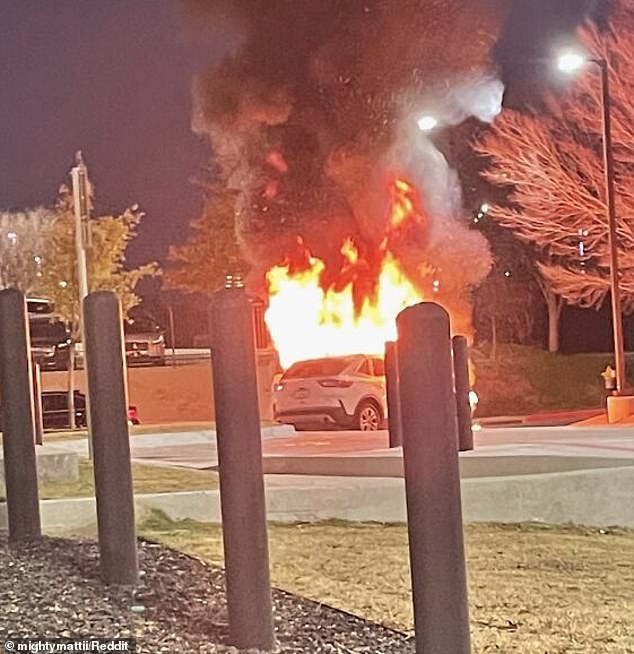 Maybe turn it on and off again?  This unfortunate customer was driving a 2020 Ford Escape Probe when it accidentally burst into flames