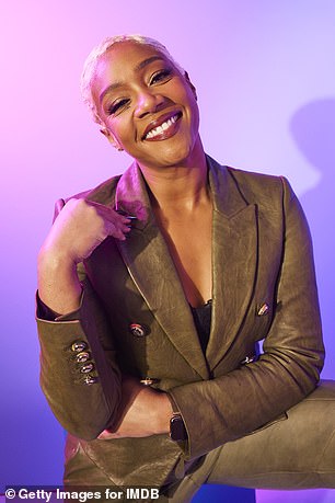 Busy: Meanwhile, Tiffany Haddish was seen at the IMDb Portrait Studio at the Acura Festival Village on location in Sundance on Monday