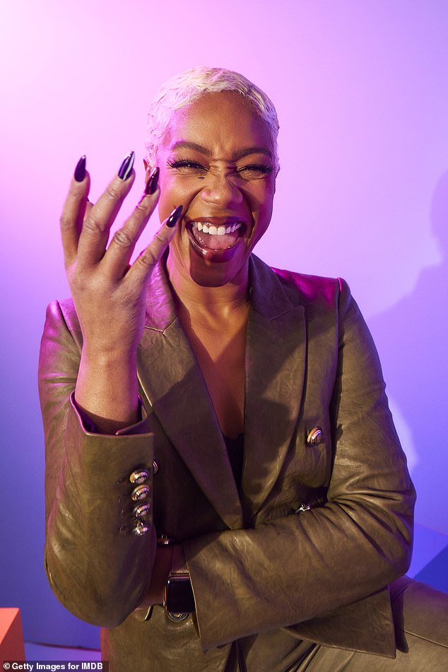 Claws out: Tiffany showcased her sharp nails