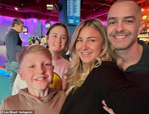 Hair today... Lee Mead continued to show off the shocking results of his recent hair transplant on Instagram on Sunday as he enjoyed the night of mini golf with his rarely seen girlfriend Issy