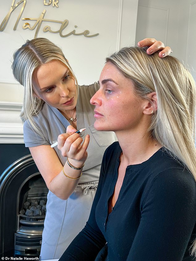 Adjustments: It's been revealed that the blonde beauty - who is the daughter of 'I'm A Celeb' star Carl Fogarty - had a makeover by a celebrity beautician outside the villa