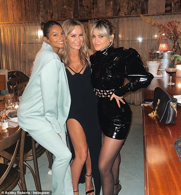 Glamor girls!  Amanda Holden celebrated her birthday with an incredibly star-studded guest list on Saturday night as she hosted a dinner party for her celebrity friends