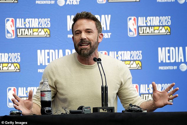 Ben Affleck and son Samuel attend the Ruffles Celebrity Game