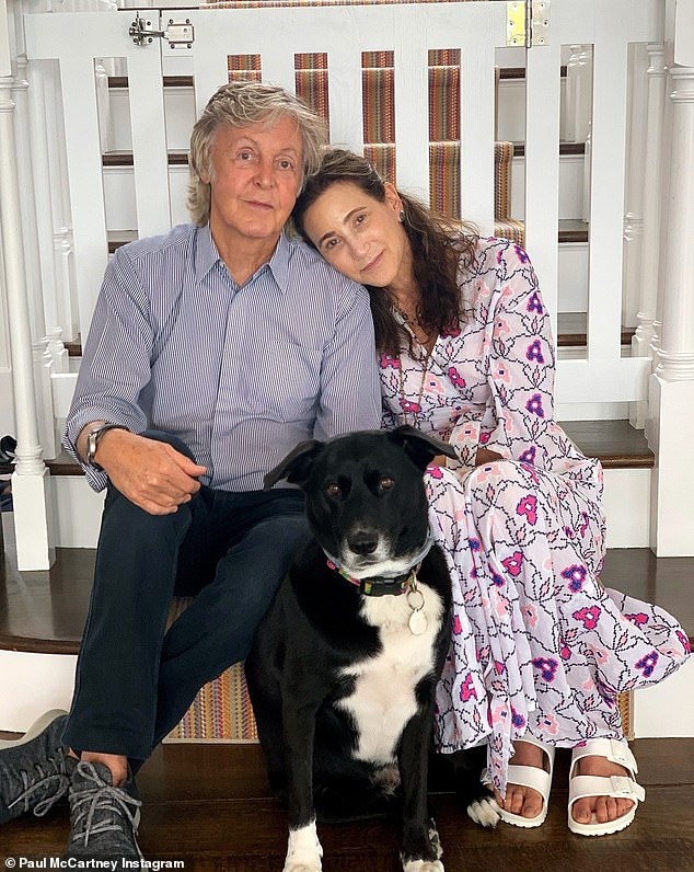 Romantic: Paul McCartney, 80, revealed in a post on the Beatles legend's website that he tries to be 'considerate and romantic' with his wife Nancy Shevell, 63