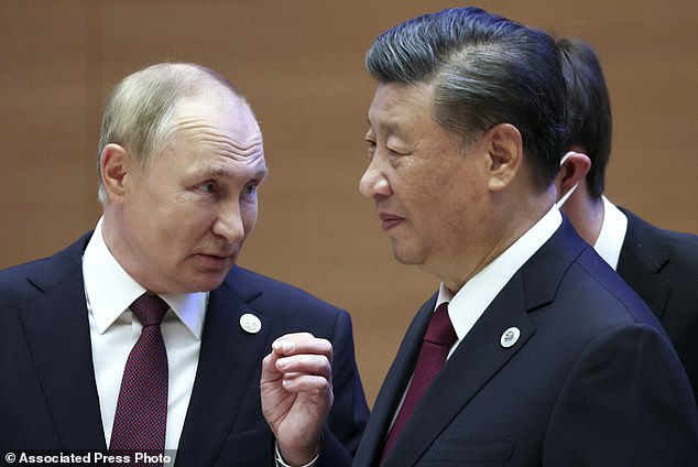 President Xi will visit Russia starting Monday, apparently to show his support for Russian President Putin amid heightened East-West tensions over the conflict in Ukraine