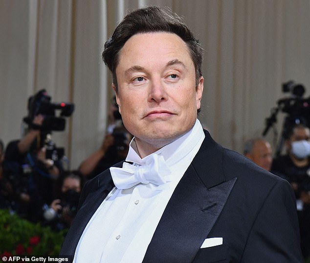 Elon Musk, pictured at the 2022 Met Gala, believes criminal charges against Trump will help win re-election in the 2024 presidential race