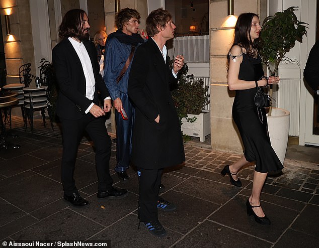 Friends: Nikolai was seen leaving the party with four friends