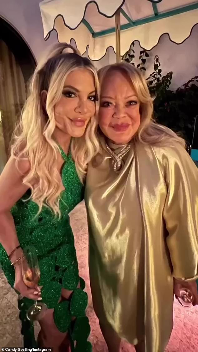 Heiress: When Tori's father died in 2006 at the age of 83, she only received $800,000 of his $600 million fortune as an inheritance because her mother Candy Spelling (who served as executor) disapproved of her notorious spending habits (pictured on 17th of May).