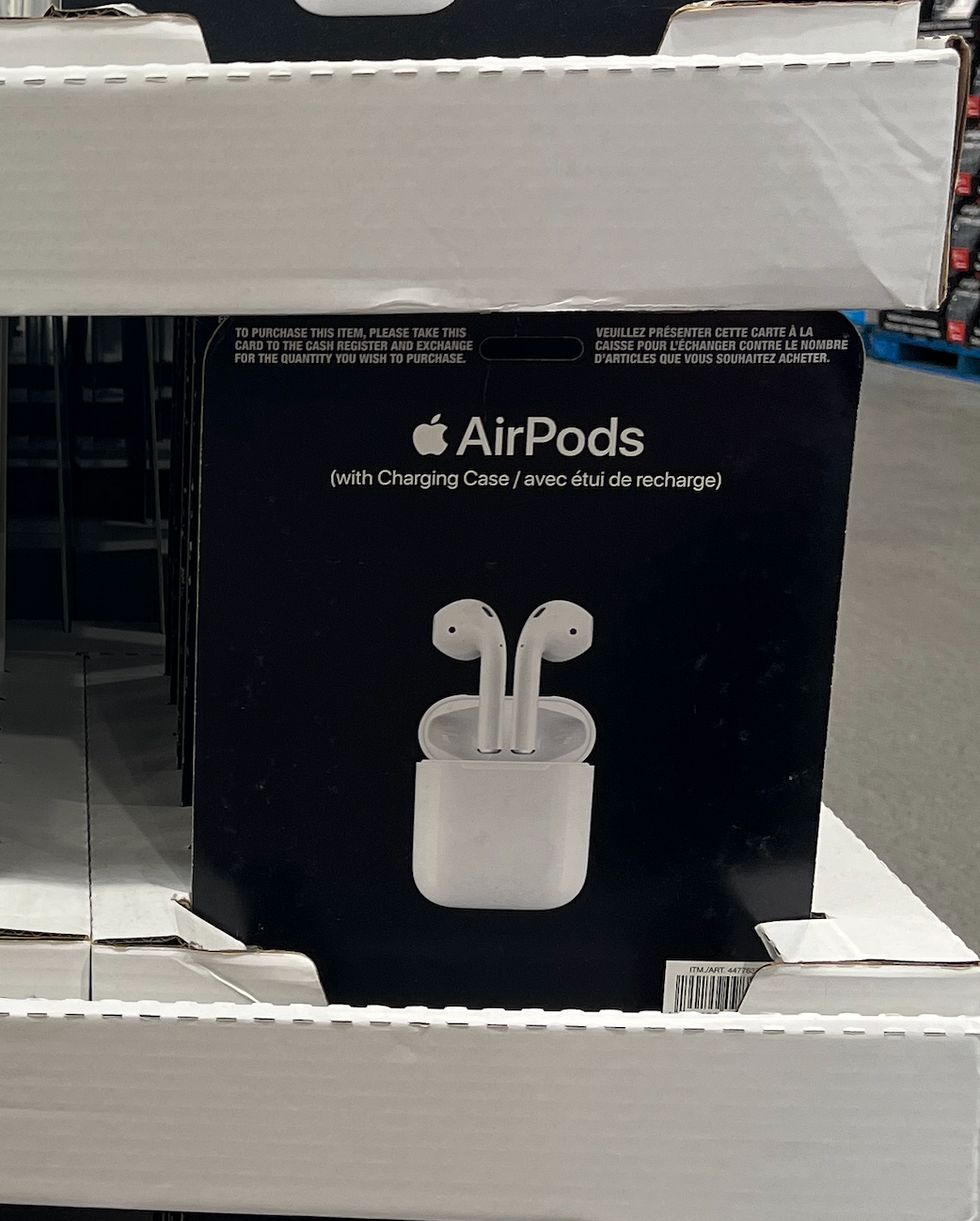 AirPods at Costco.