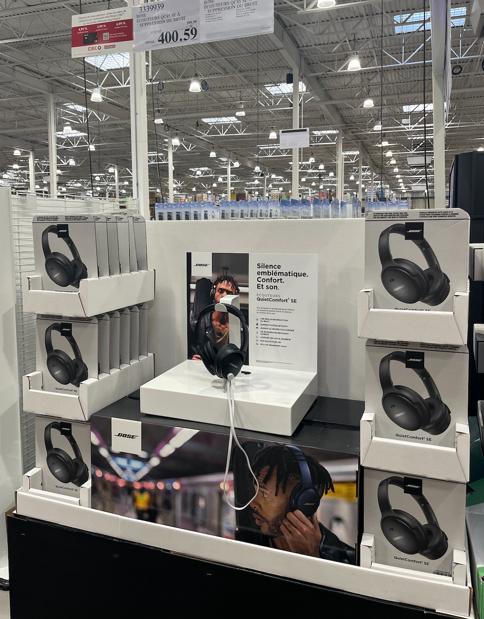 Bose headphones at Costco.