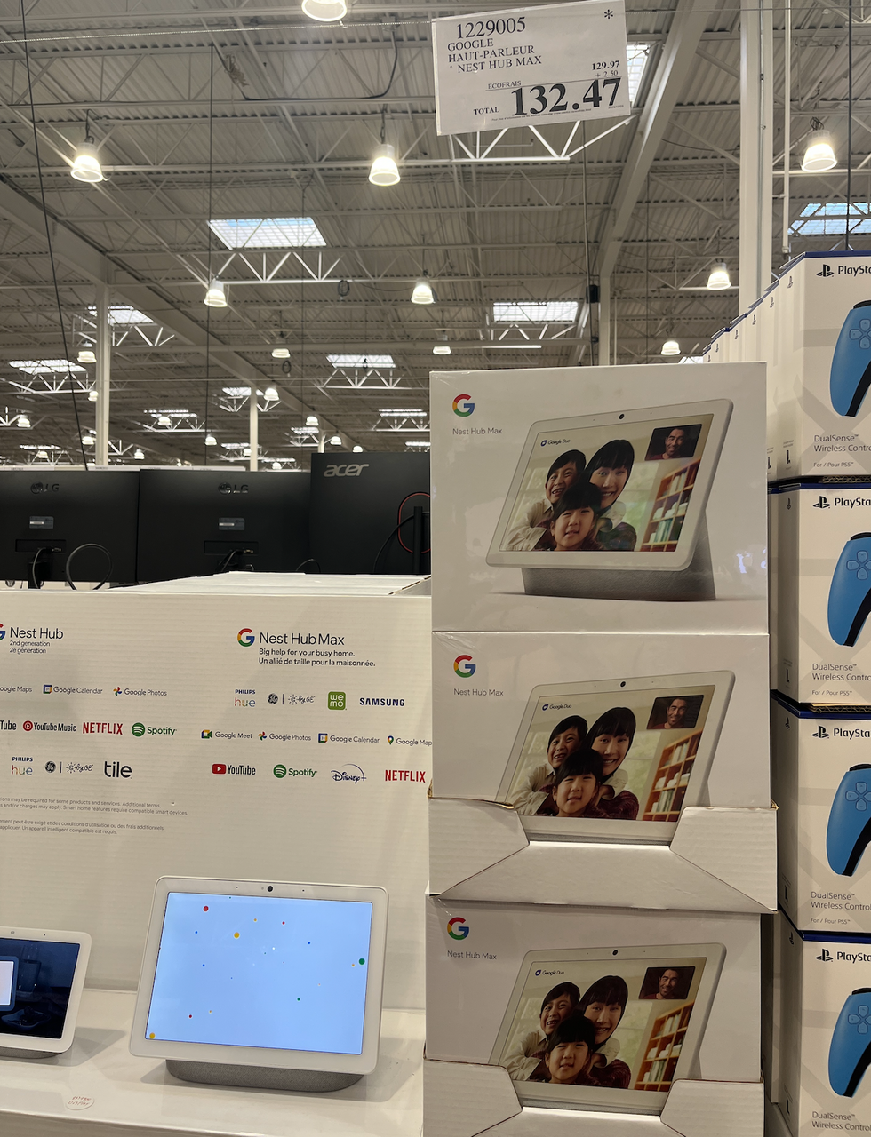 Google Nest Hub Max Smart Display at Costco.