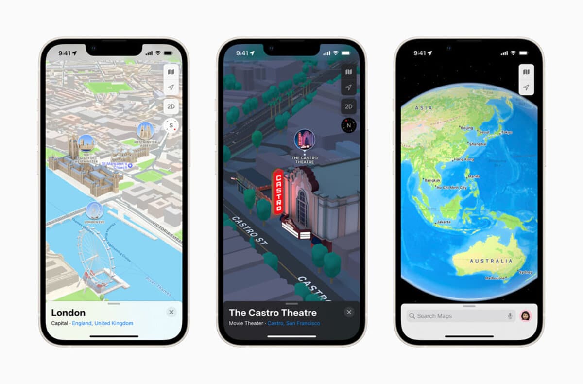 Apple Maps detailed view cities(1)