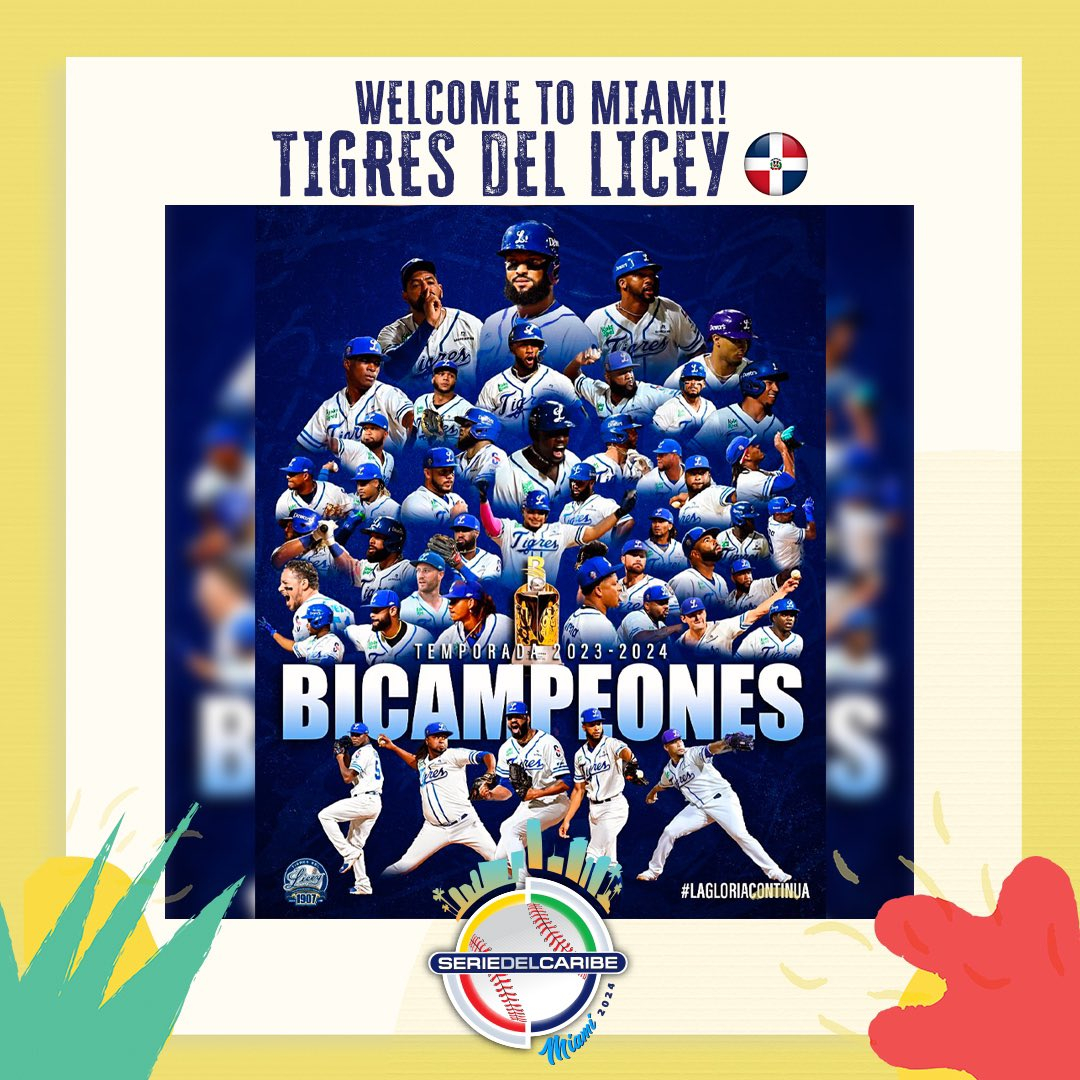 Tigres del Licey Calendar Caribbean Series 2024